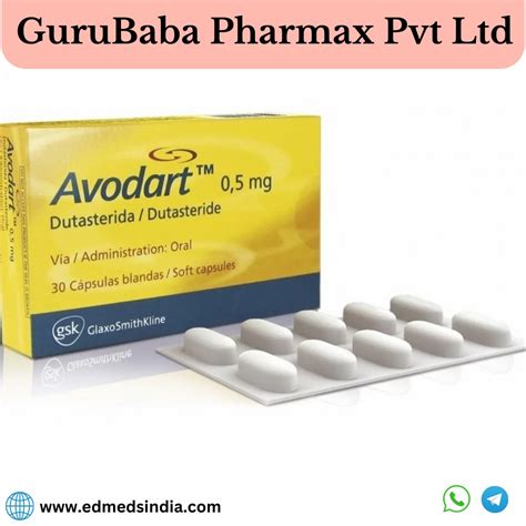 Dutasteride Avodart Tablets 05mg Packaging Type Finished Product At