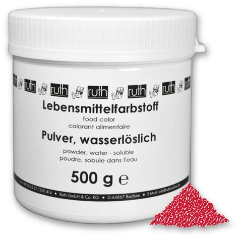 Lebensmittelfarbstoff Pulver G Wasserl Slich Erdbeerrot