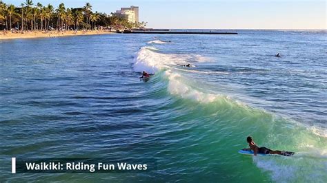 Bodyboarding In Hawaii Riding Fun Waves In Waikiki Youtube