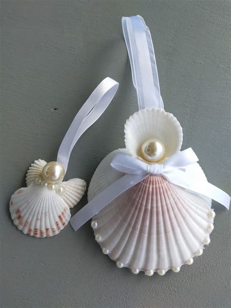 Seashell Ornament Angels Seashell Crafts Seashell Christmas