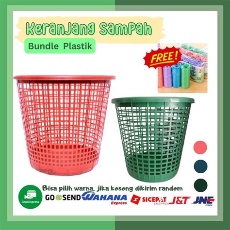 Jual Keranjang Sampah Plastik Tempat Sampah Plastik Warna Free Plastik