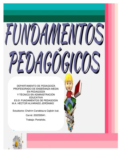 Calaméo Portafolio De Fundamentos De La Pedagogia