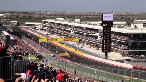 Race Start Formula 1 Austin Grand Prix Circuit Of The Americas Turn 1