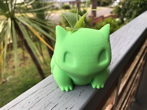 3d Printed Bulbasaur Pokemon Pot Planter Succulent Etsy Canada