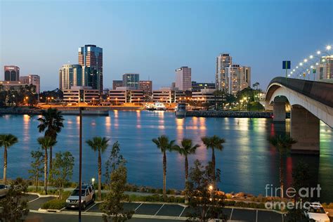 Downtown Long Beach California Skyline Photograph by Bill Cobb | Fine ...