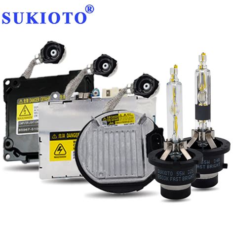 SUKIOTO HID Xenon Headlight Kit 55W Xenon D2s 5500K D4S D2R D4R Ballast