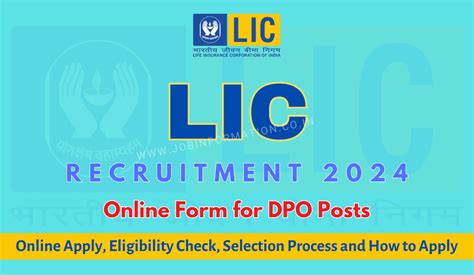 Lic Dpo Recruitment Out Apply Online Post Check Eligibility