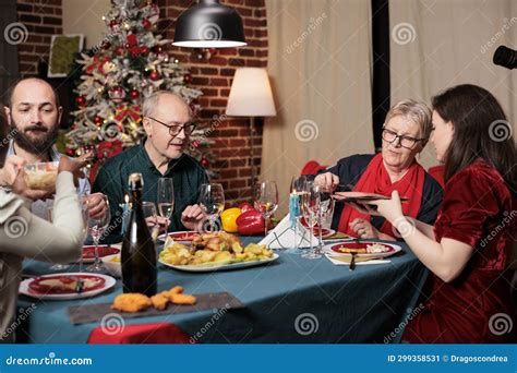 Diverse Persons Gathering Around Table Stock Image Image Of Smiling