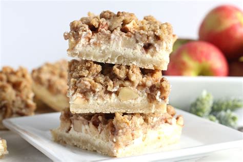 Apple Crisp Cheesecake Bars Cake Me Home Tonight