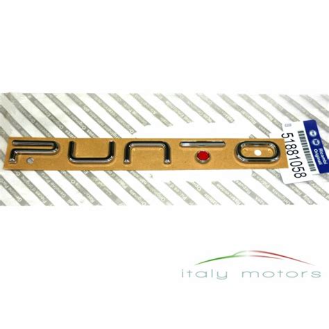 Fiat Grande Punto Original Modellzeichen Emblem Firmenlogo Heck Hinten