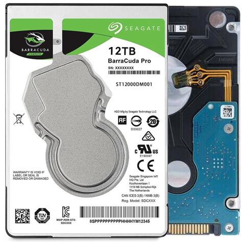 Seagate BarraCuda Pro 12TB 3 5 256MB ST12000DM001 HDD Hard Disk Drive