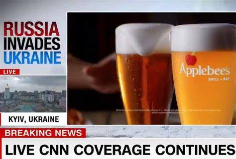 Cnn Ceases Running Applebees Ads Alongside Ukraine Conflict Coverage