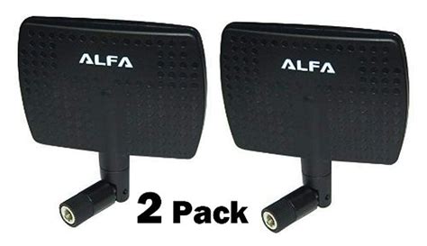 Alfa 2 4HGz WiFi Antenna 7dBi RP SMA Panel Screw On Swivel For