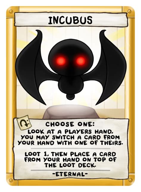 Incubus The Binding Of Isaac Four Souls Wiki