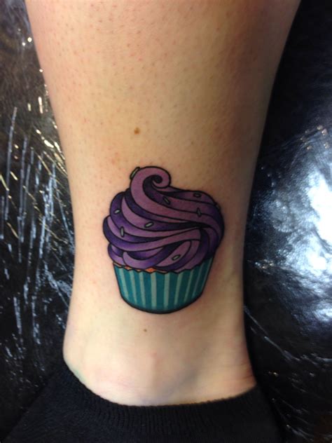 Cupcake Tattoo Cupcake Tattoos Purple Tattoos Tattoos