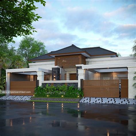 Desain Rumah Style Villa Bali Modern Tropis