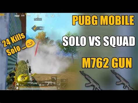 Hindi Pubg Mobile Solo Vs Squad Gameplay M762 2 X Op Combo 24