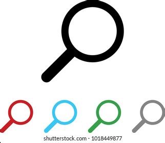 Search Icon Vector Illustration Style Black Stock Vector (Royalty Free ...