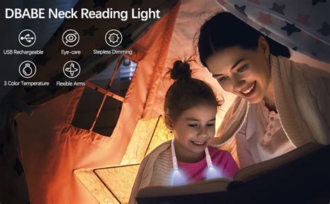 D Babe Led Neck Reading Light Book Lights For Reading In Bed