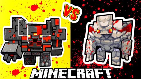 Redstone Monstrosity Vs Redstone Golem Versions In Minecraft Youtube