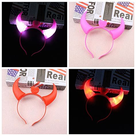 Devil Led Horns Headband