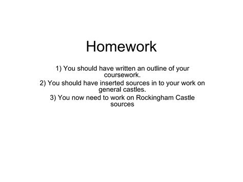 Homework Ppt Free Download