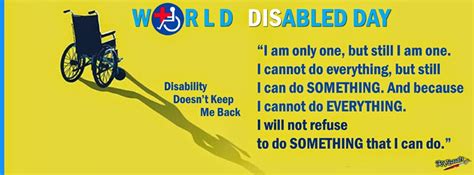 K Visuals World Disabled Day Quotes Fb Cover