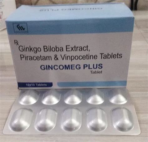 Ginkgo Biloba Extract Piracetam Vinpocetine Tablet At Rs 299 Stripe