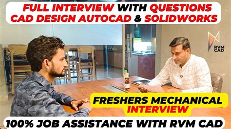 Solidworks Cad Interview At Rvm Cad Faridabad India S Biggest Skill