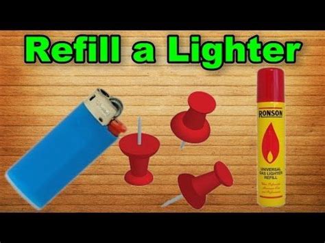 How To Refill A Lighter Easy Way Bic Lighter Crafts Diy Disposable