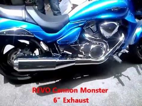 REVO Cannon Monster Pipe On 2012 M109R YouTube