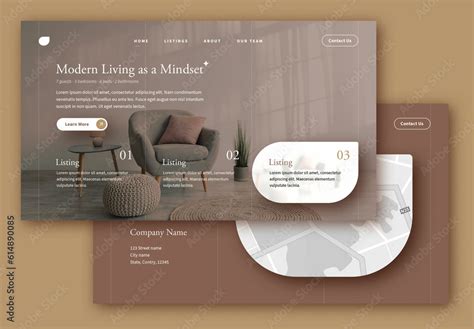 Classic and Rich Web Page Layout Stock Template | Adobe Stock