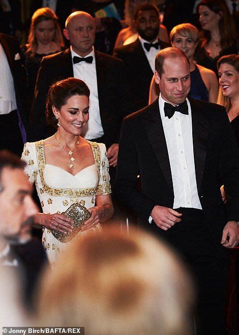 Kate Middleton Stuns On Bafta Red Carpet In White And Gold Gown