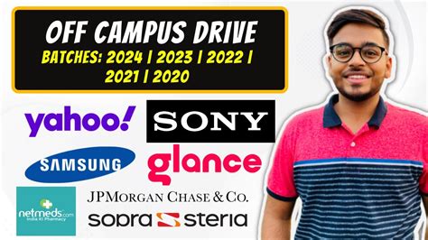 LATEST OFF CAMPUS DRIVE Jobs And Internships Batches 2024 2023