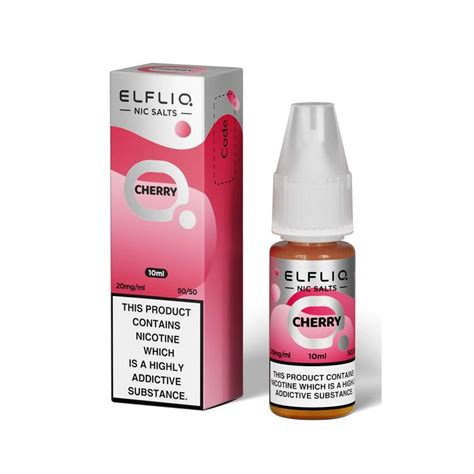 Cherry Nic Salt E Liquid By Elfliq Elf Bar Efag Ireland Free Ie