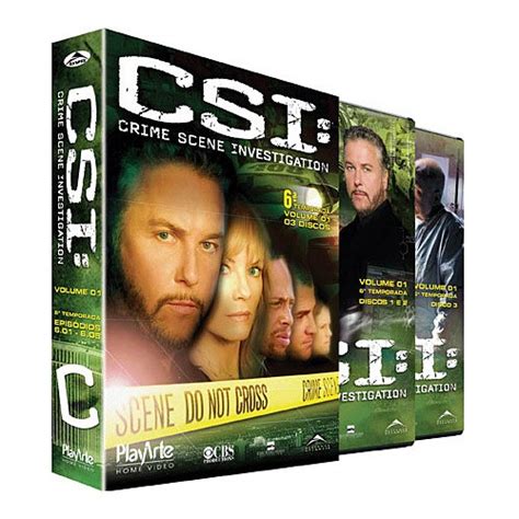 Coleção CSI Crime Scene Investigation 6ª Temporada Vol 1 3 DVDs