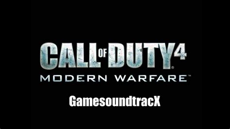 Call Of Duty 4 Modern Warfare Maintheme A Soundtrack Youtube