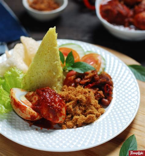 Nasi Kuning Komplit Asli Khas Banjar Resep Resepkoki