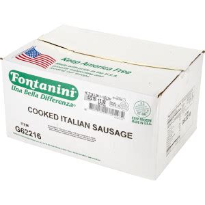 FONTANINI Garlic Italian Sausage Topping Cooked Chunk 12 14 Oz 3 5