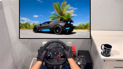 1500 Hp Bugatti Divo Big Turbos Forza Horizon 5 Logitech G29 Sim