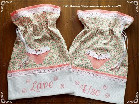Artes Saquinhos Porta Lingerie Costura