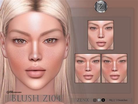 The Sims Zenx Blush Z Hq The Sims Skin Sims Cc