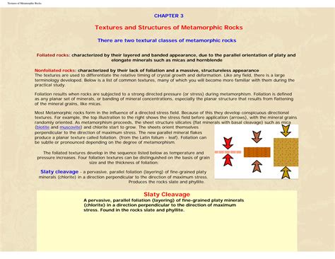 Solution Textures And Structures Of Metamorphic Rocks Studypool