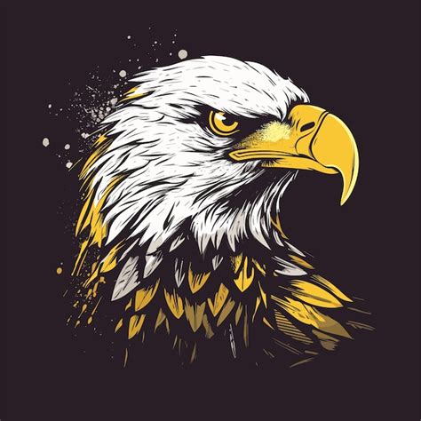 Premium Vector Simple Eagle Logo Design Black And Yellow Logo Template