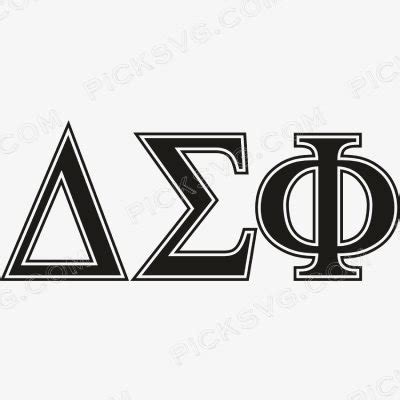 Delta Sigma Phi Letter Black Svg Free