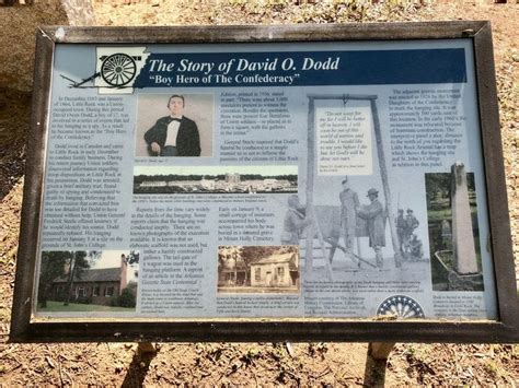 The Story Of David O Dodd Historical Marker