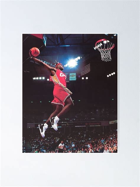 "Lebron James poster dunk" Poster by ImZouzou | Redbubble