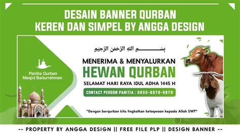 Desain Banner Qurban Idul Adha Di Pixellab Angga Design Youtube