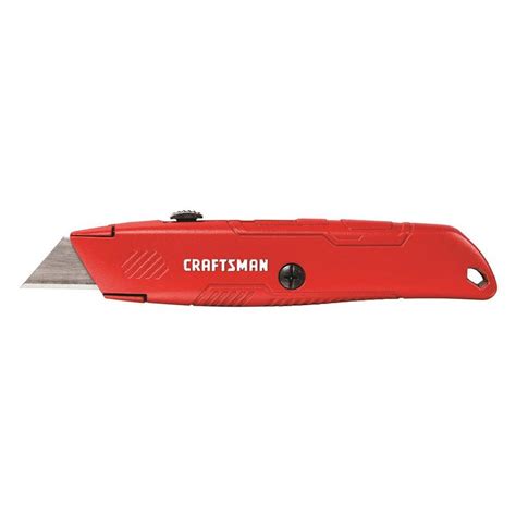 CRAFTSMAN 3 Blade Retractable Utility Knife With On Tool Blade Storage