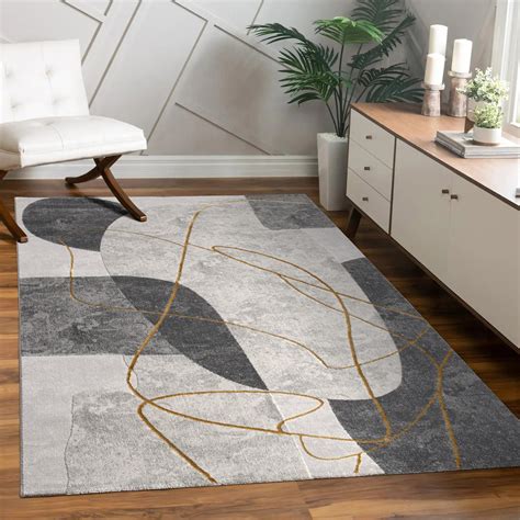 Tapis Salon Geometrique D Motif Abstrait Tapis